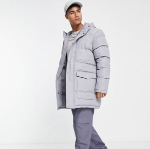 French Connection puffer for men, Grey, Size Large